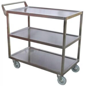 Three Tier Stainless Steel Trolley